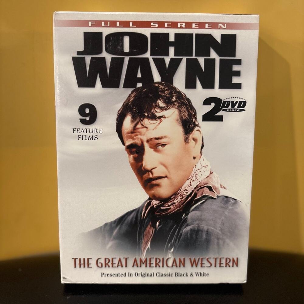 John Wayne The Great American Western 9 Movie DVD Set 2 Discs Full Screen